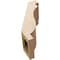 Ekena Millwork 5-inch W x 8-inch D x 12-inch H Copenhagen Rough Cedar Woodgrain TimberThane Knee Brace, Primed BRCUR05X08X12CHGRCPR - alternate 4